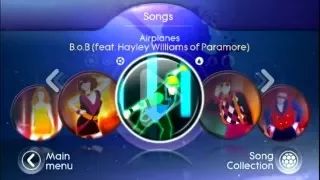 Just Dance Greatest Hits - Song List menu - With 2 Secrets Codes