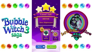 Bubble Witch Saga 3 - Level 346 - 350 - Gameplay