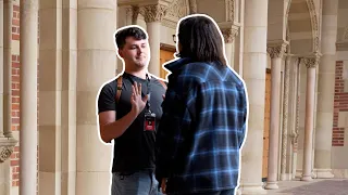 WATCH: Man at UCLA confronts reporter Cam Higby while he is filming a Daily Caller documentary