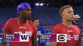 EVERY THROW: Michael Penix vs Spencer Rattler FIGHTING FOR QB1! @ 2024 NFL Combine Highlights QB’s🔥