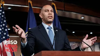 WATCH: House Democratic leader Jeffries holds weekly news briefing