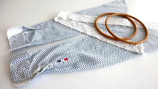I saw how a Chinese woman cuts off sleeves from shirts and makes chic sets and did the same