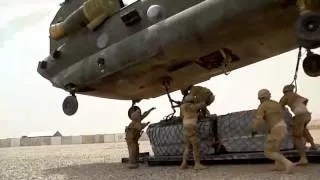 Helicopter Sling Load Transport in Afghanistan - Infantry Stryker Battalion