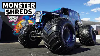 12,000lb Monster Jam Truck SHREDS Tire Slayer Studios! // Build Breakdown