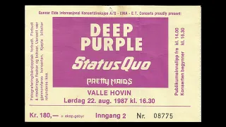 ROGER GLOVER (DEEP PURPLE) - Ungdommens Radioavis, NRK, Norweigan FM August 1987 (Cassette)