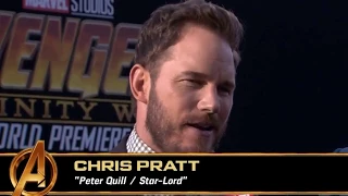 Chris Pratt And Josh Brolin FUNNY Interview - Avengers Infinity War World Premiere Red Carpet