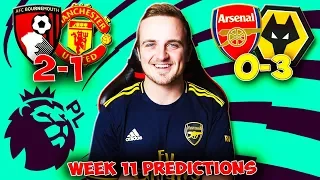 My Premier League 2019/20 WEEK 11 PREDICTIONS!