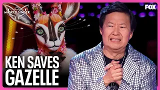 Ken Saves Gazelle From Elimination | Season 10 | The Masked Singer
