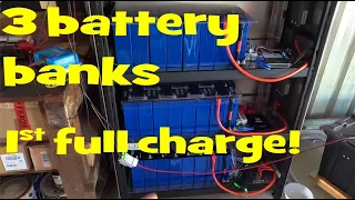 Overkill, JK-BMS and Heltec in parallel. Top balancing of 3 battery banks! 🔋🔋🔋(+ magic smoke!)