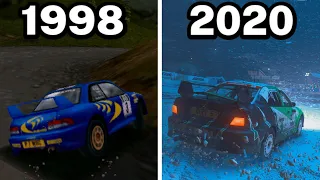 Graphical Evolution of Colin McRae Rally/Dirt (1998-2020)