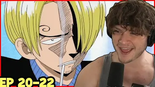 SANJI THE COOK IS AWESOME! || BARATIE RESTAURANT! || One Piece Episode 20-22 Reaction