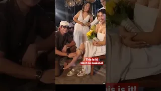 Ang Saya Saya,Kathniel nasalo ang bouquet at garter sa kasal ni Direk Cathy Molina ,Wedding soon🥰