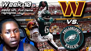Philadelphia Eagles vs. Washington Commanders | Week 10 2022 Game Highlights | Reaction