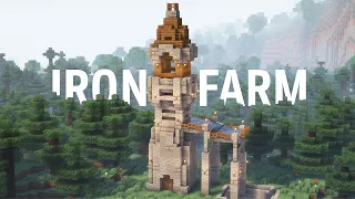 Minecraft 1.20+ Aesthetic Automatic Iron Farm Tutorial