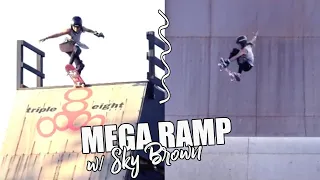 MEGA RAMP SKATING & TRICKS | Sky Brown 12 year old skater