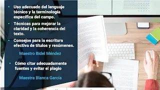 Capacitación sobre Redacción y Publicación de Artículos Científicos.