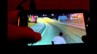 GTA SA Android (GTA IV anim mod) - Gameplay on HTC Sensation