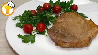 Свинина в духовке. Очень сочные и вкусные эскалопы. Пошаговый рецепт.