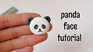 panda face with polymerclay #shorts