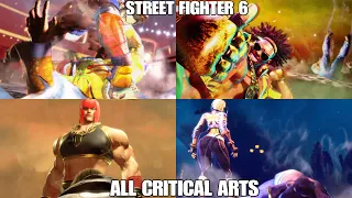 Street Fighter 6 - All Critical Arts 4K