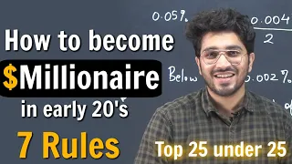 How to become a Millionaire in early 20's ? Step by step guide