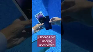 iPhone 14 pro unboxing underwater #shorts #iphone #iphone14pro #unboxing #appleiphone #underwater