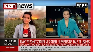 Klan News – Riaktivizohet zjarri në zonën e Kënetës në Tale të Lezhës