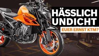 KTM Duke 990 2024 verliert Öl beim Test