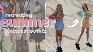 recreating summer pinterest outfits with clothes i already own