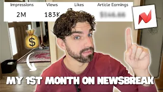 My 1st Month Writing on Newsbreak (EARNINGS) 💸 realistic expectations for new writers