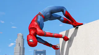 GTA 5 Spider-Man Funny Jump Fails Moments | Spiderman (Euphoria Ragdolls) #3