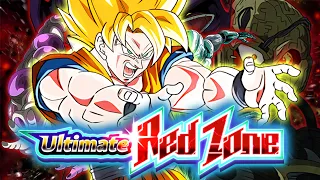 EZA LR SSJ SPIRIT BOMB GOKU VS METAL COOLER CORE RED ZONE (DBZ: DOKKAN BATTLE)