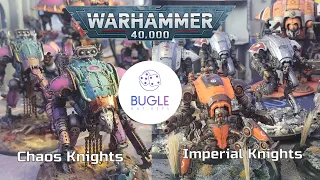 Chaos Knights vs Imperial Knights | Warhammer 40k Battle Report