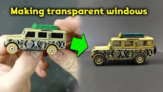 Making transparent car windows and some detailing