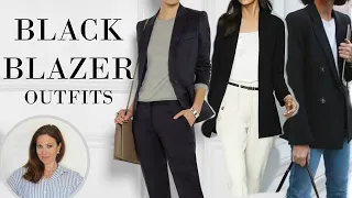 Black Blazer Outfit Ideas | Fashion Over 40