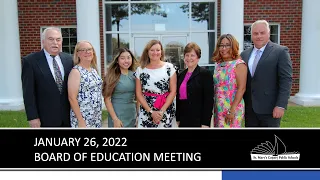 St. Mary's County Public Schools Board of Education Meeting 01/26/22