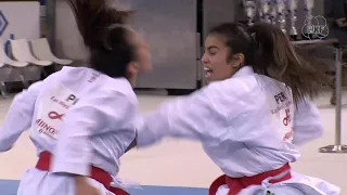 PER vs ESP Female Kata Team. Madrid K1 Premier League 2019 Bronz Medals