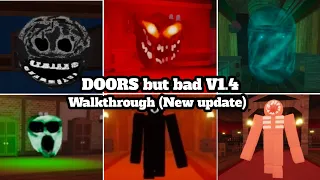 Doors but bad V1.4 Walkthrough Gameplay (New update) #doors #roblox #doorsbutbadv2