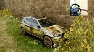 Rebuilding A BMW X5 M- Forza Horizon 4 (Steering Wheel) Gameplay