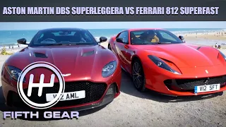 Aston Martin DBS Superleggera VS Ferrari 812 Superfast - The FULL Challenge | Fifth Gear