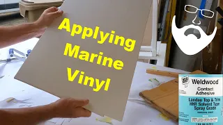 Van Build: How to wrap wall and ceiling panels with marine vinyl Step by Step.  Van Life