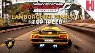 How fast is the Lamborghini Diablo SV - Need For Speed: Remastered Switch