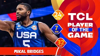 Mikal Brigdes (24 PTS) | TCL Player Of The Game | ITA vs USA | FIBA Basketball World Cup 2023