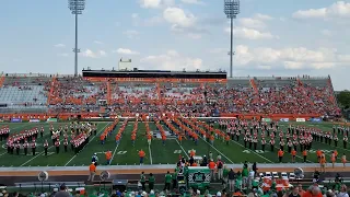 Falcon Marching Band and Alumni Falcon Marching Band 2022 Marshall Game Pregame