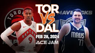 Dallas Mavericks vs Toronto Raptors Full Qtr Game Highlights FEB 28, 2024 | NBA Season