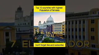 Top 10 countries with highest population of females in 2022