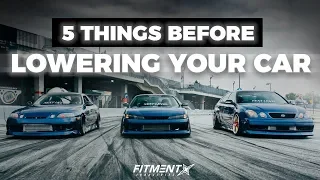5 Things You Should Know Before Lowering Your Car