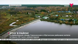 В соревновании между Сорокинским и Юргинским районами жители оставили 120 тысяч комментариев