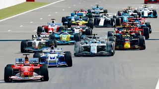 F1 2022 Cars vs F1 2004 Cars at Spa GP