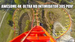 Intimidator 305 4K Roller Coaster POV Ultra HD Kings Dominion Virginia